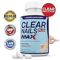 Vista 3 de Justified Laboratories (3 Pack) Clear Nails Plus Max Pills 40 Billion CFU Probiotic 60 Capsules