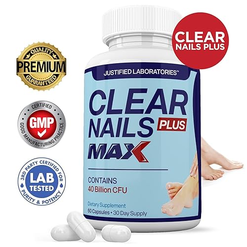 Miniatura 3 de Justified Laboratories Clear Nails Plus Max Pills 40 mil millones de UFC probiótico apoya uñas fuertes y saludables para la piel del cabello, 60
