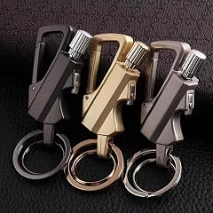 Multifunctional Kerosene Keychain Lighter Reusable Waterproof Bottle Opener Suitable for Outdoor Camping Hiking 3pack