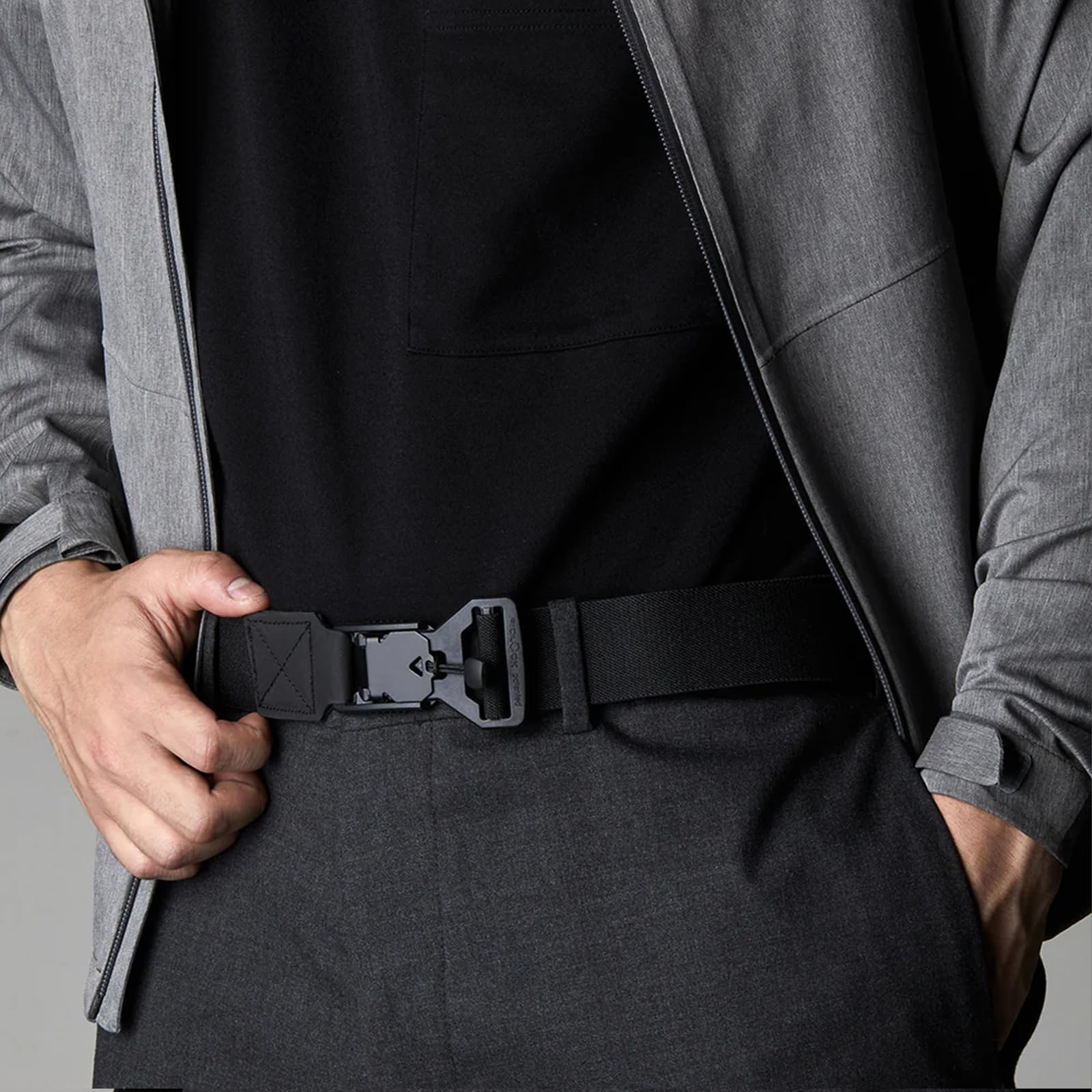ALPAKA Stealth Belt – Taktischer Gürtel mit Magnetverschluss | Schnellverschluss, dehnbares Nylon, verstellbar & lochlos, für Einsatz, Arbeit & Wandern, EDC