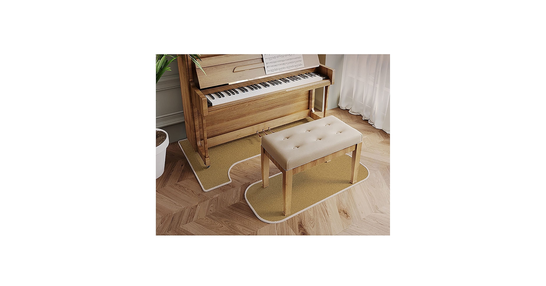 Amazon.co.jp: ピアノの防音絨毯 アップライトピアノカーペッ
