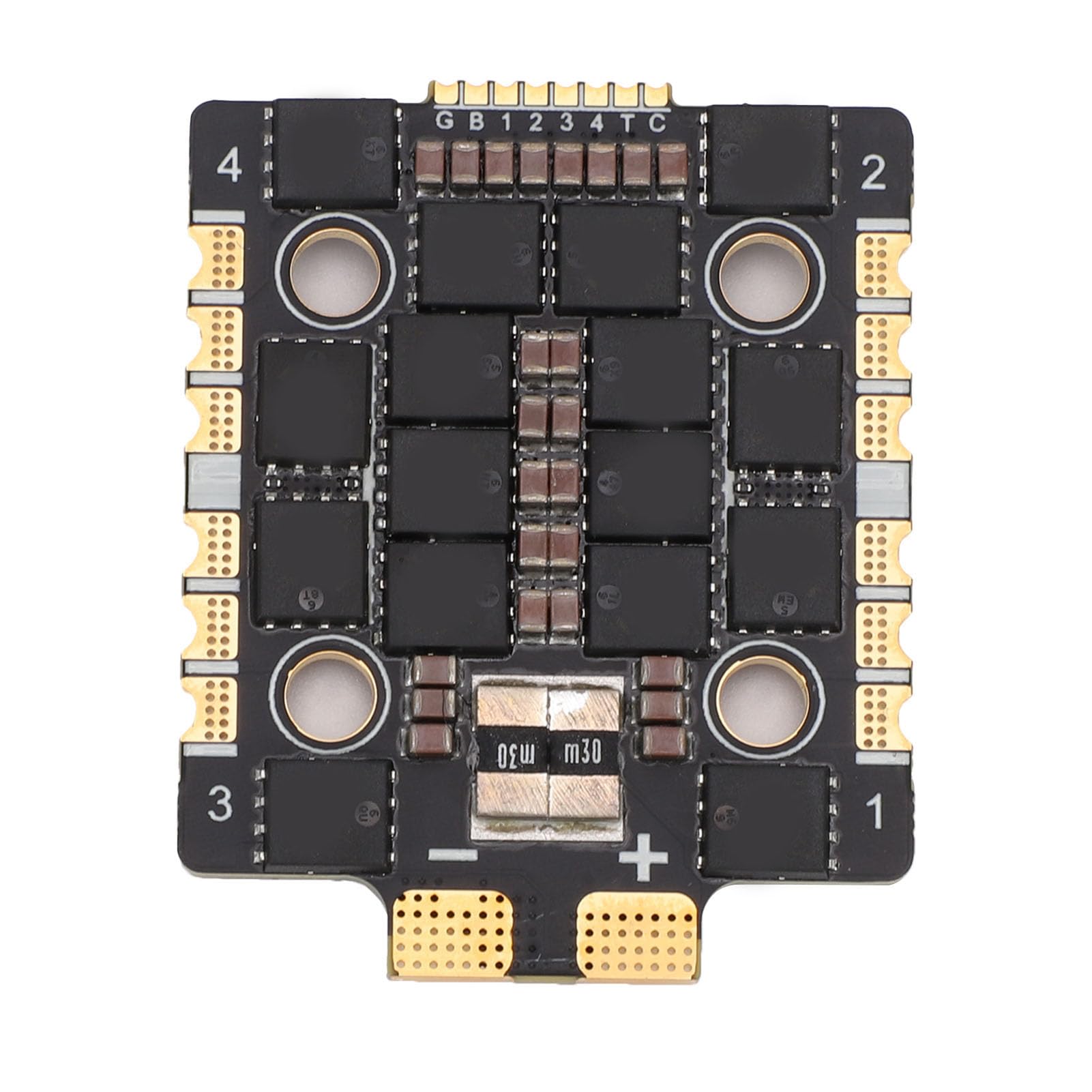 POENVFPO 60A 8S Drone 4 w 1 ESC, 32-bitowe Oprogramowanie Sprzętowe, Bezszczotkowy Elektryczny Regulator Prędkości z obsługą DShot600 dla Dronów Wyścigowych FPV
