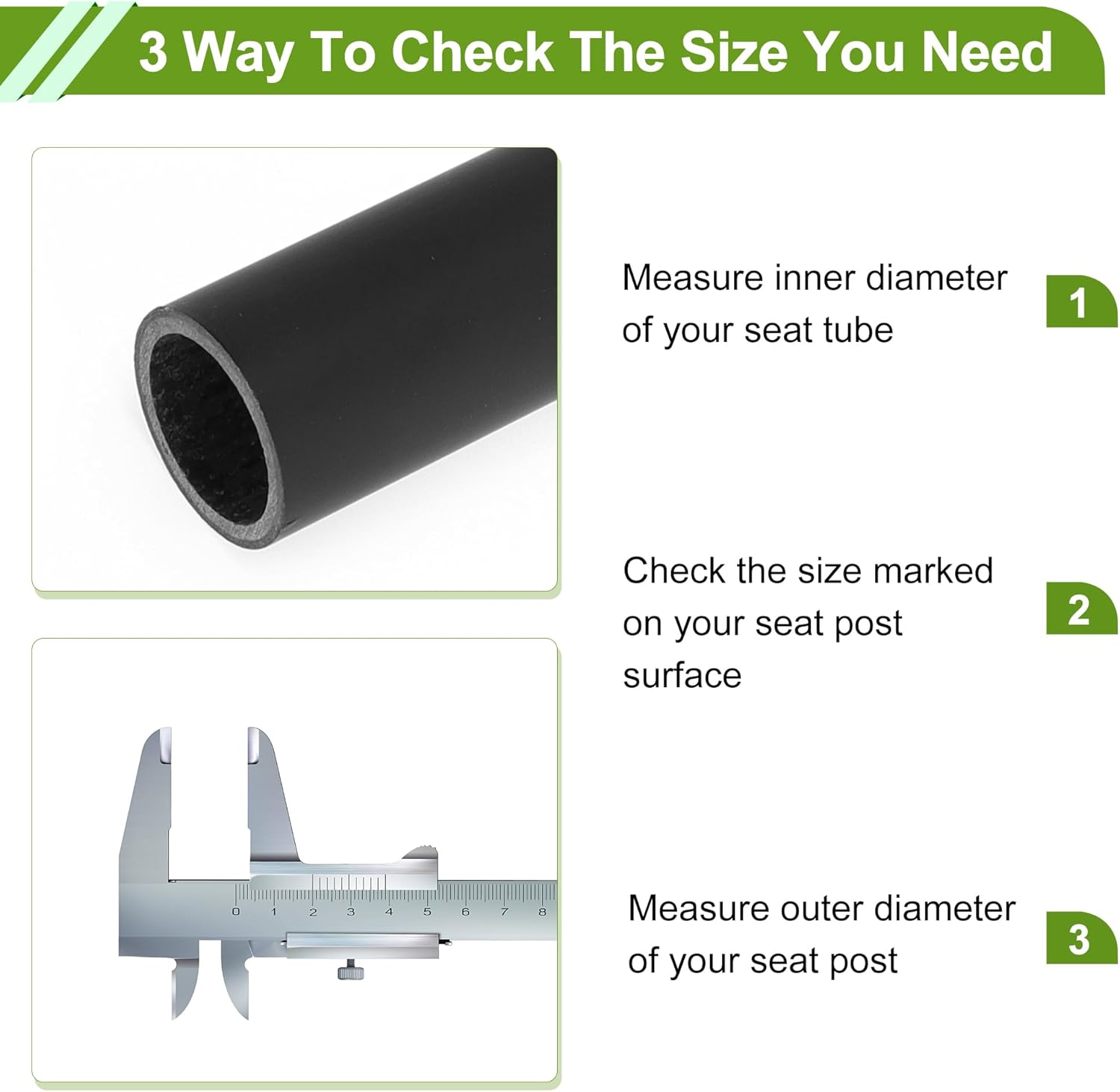 Universal 25.4x300mm Matte Black Bike Seat Posts Adjustable Angle Lightweight Bike Saddle Post Seat Tube Carbon Fiber 1 Pc