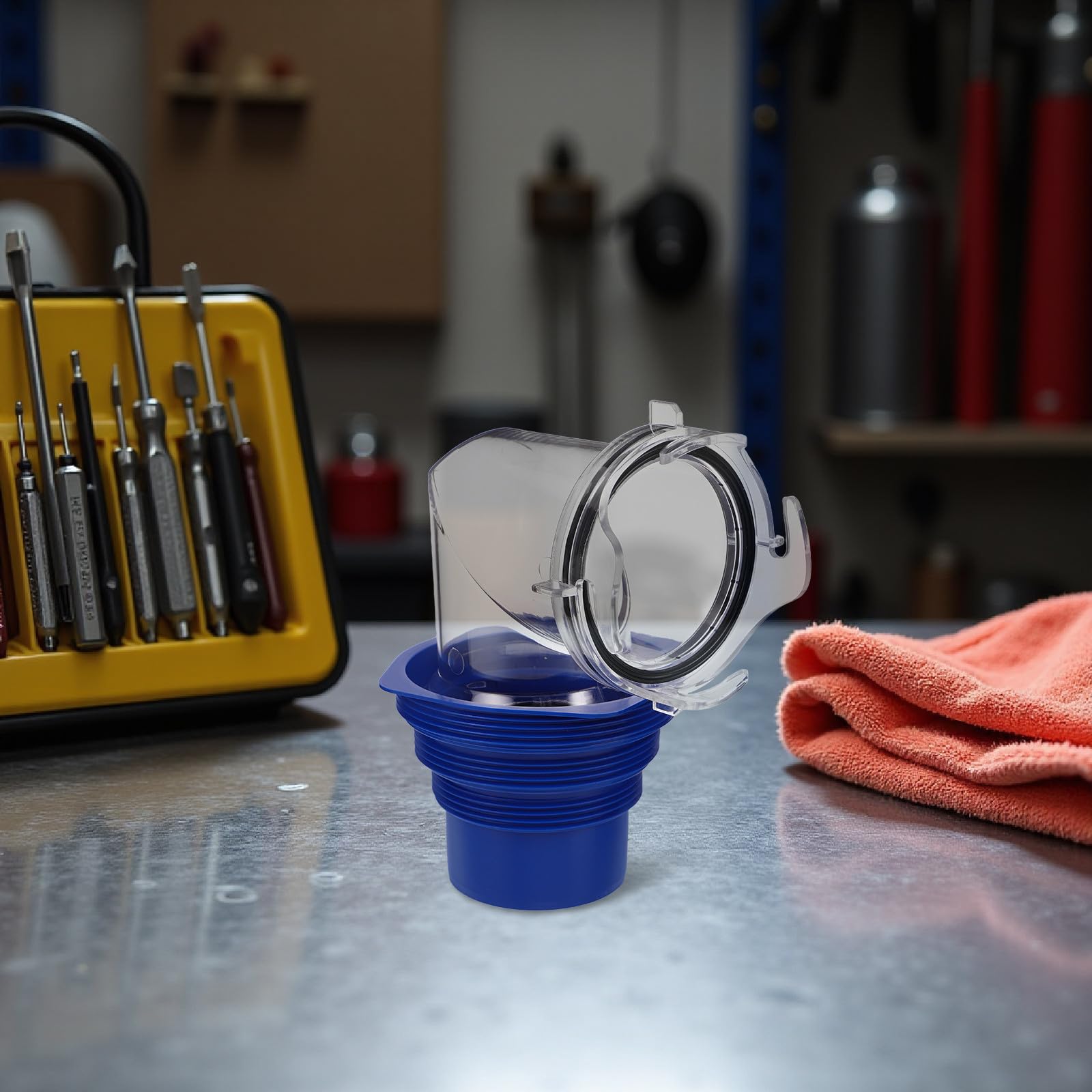 Raccord D'égout Coudé 90° en Plastique Transparent pour Camping-joint Étanche et Adaptateur Pivotant à 360° Drainage Lors de Longs Voyages