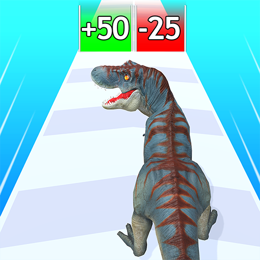 Dinosaur Evolution Run 3d: Dino Run merge game