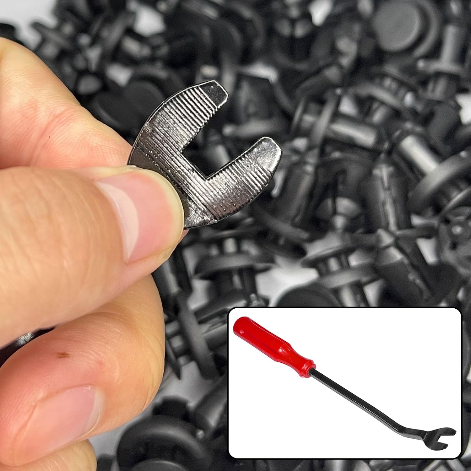10 PCS Windshield Washer Nozzles, Adjustable Front Windshield Washer Nozzle kit with Hose and Connectors, Double-hole Windscreen Wiper Spray Set, Universal Car Spray Nozzle Part for Most Vehicles