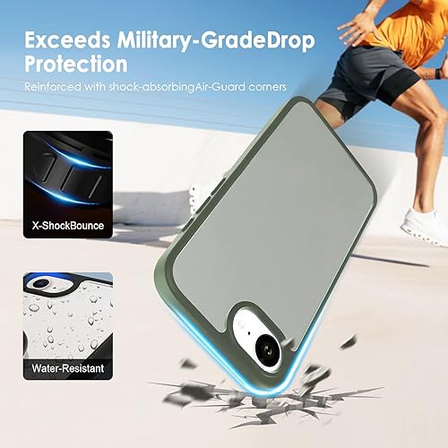 Vista 133 de TENOC Funda para teléfono compatible con iPhone 7 Plus y iPhone 8 Plus, color negro, antihuellas, protector mate para 5.5 pulgadas