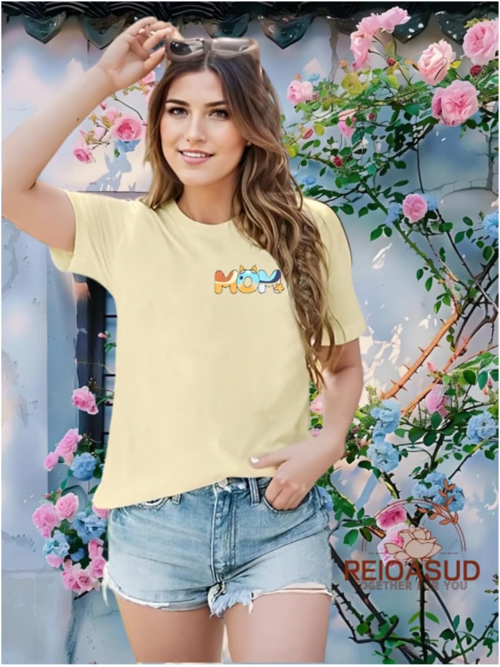 in My Mom Era Shirt Mama Shirts for Women,Funny Mom Shirt for Women Mama Graphic Tee Tops - Image 5