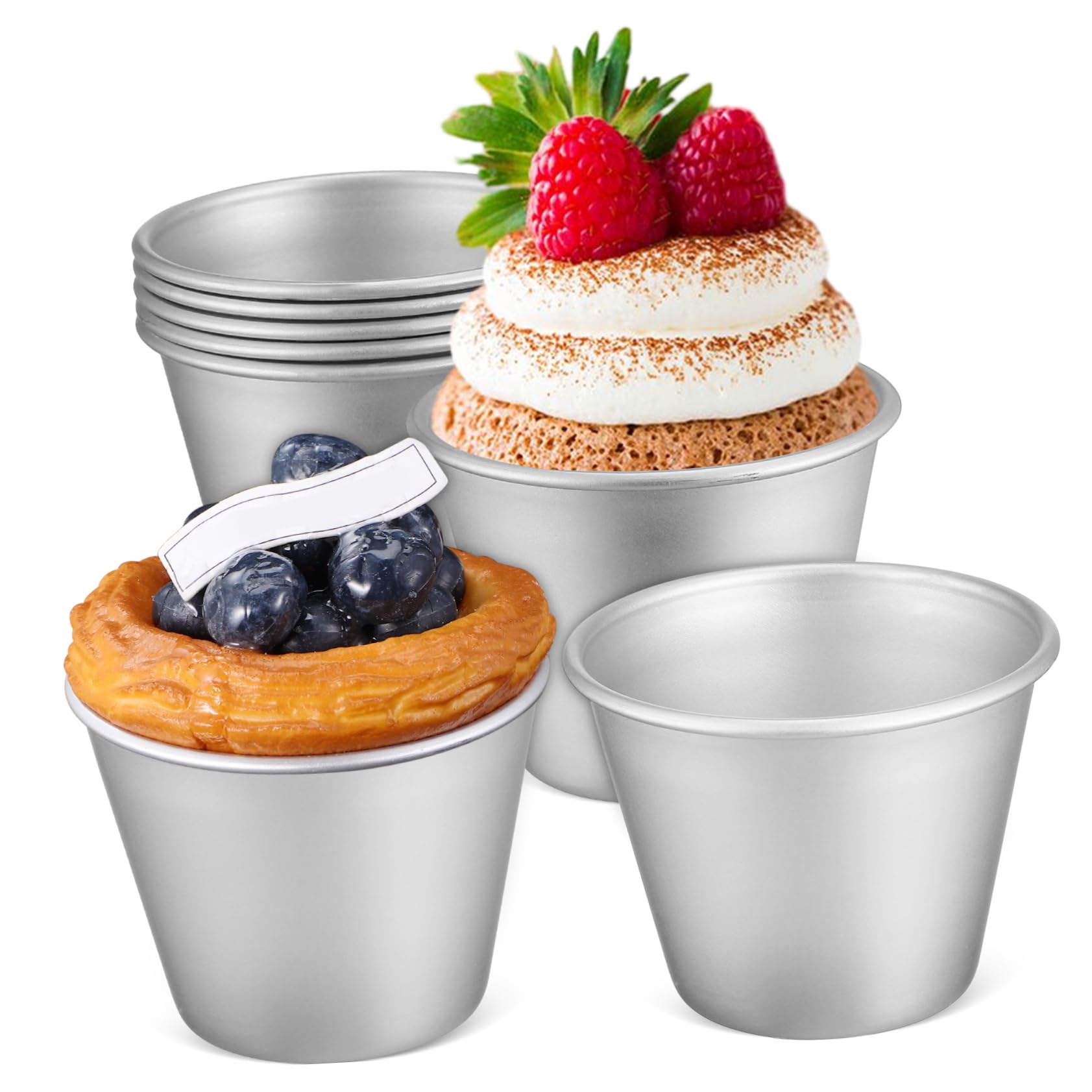 16piezas Moldes Para Hornear Moldes De Pudding y Magdalenas De Utensilios Antiadherentes Para y Postres Perfectos Para Fiestas y Uso Diario