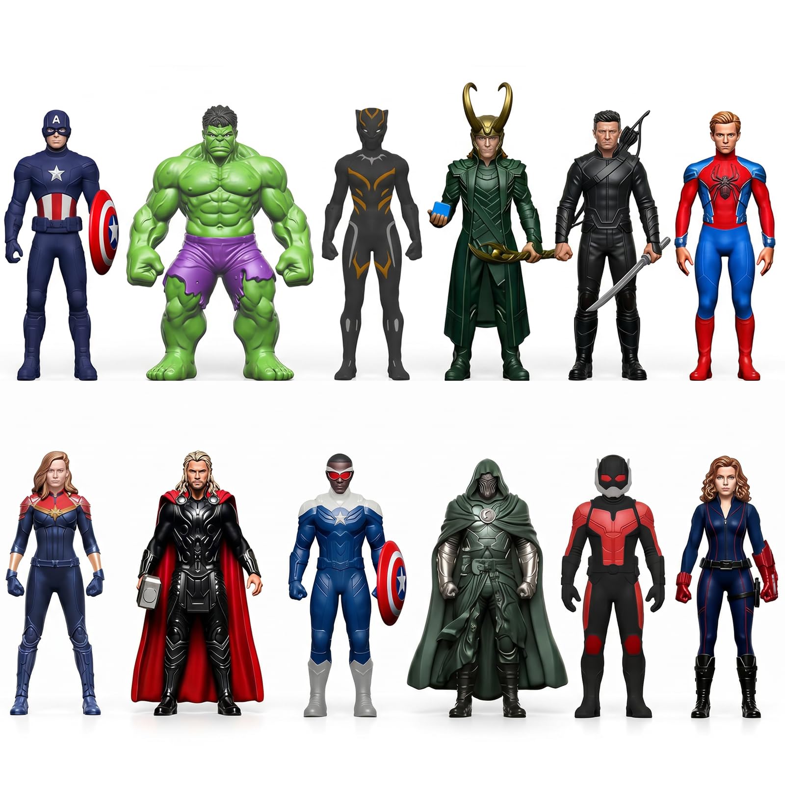 Photo 1 of HLDMYYXGS 12Pcs Super Hero Figures Toy, 4.5 Inch Collectible PVC Models