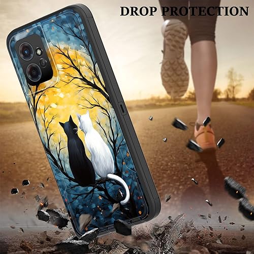 Miniatura 6 de Funda para Moto G Power 5G 2023, híbrida de doble capa (compatible con montaje magnético) a prueba de golpes, protección contra caídas para Motorola