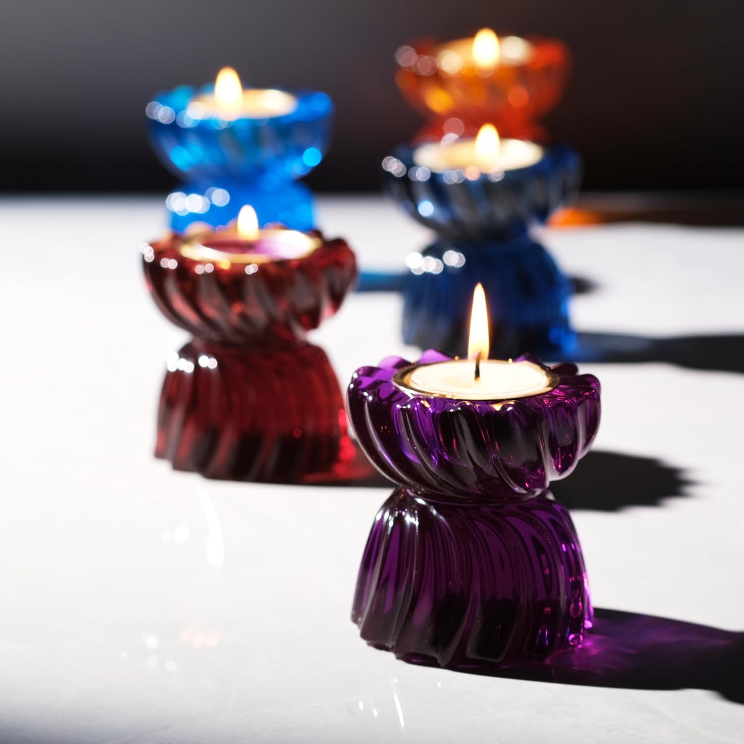 Twizzle Twist Tealight Holder, Decorative Tealight Candle Holder for Table Display, Romantic Decoration, Unique Home Décor Aesthetic, Housewarming Gift, Spiral Sculpture Diwali Tea Light Stand