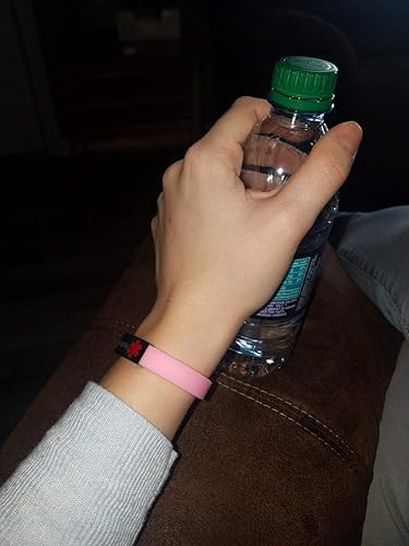 Miniatura 5 de Custom Adjustable Silicon Medical Alert Allergy Awareness Bracelet for Women Men Kids,Free Engraving Emergency ID Bangle for Son,Daughter,Parents