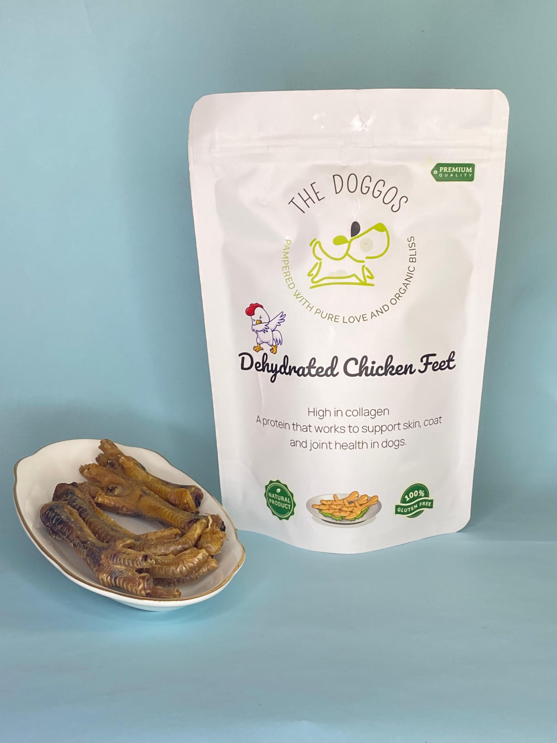 The Doggos Natural Dehydrated Chicken Feet | 100% Natural | One Ingredient Treat | Crunchy Treat for Dogs | Supports Joint Health (B0CXJJBW3S) Amazon Price History, Amazon Price Tracker