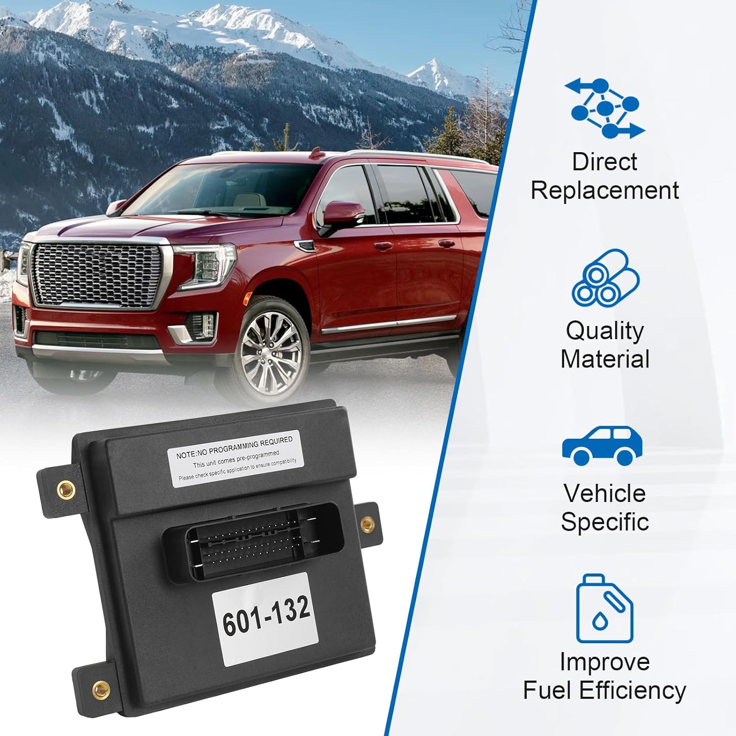 Fuel Pump Driver Flow Module For Chevy Silverado Suburban 1500 For GMC Sierra 1500 Yukon XL For Cadillac Escalade ESV EXT For Hummer H2 H3T For Buick Enclave For Saturn Vue Replace# 601-132