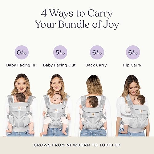 Miniatura 5 de Ergobaby Omni Classic Baby Carrier Newborn to Toddler - Breathable Baby Carriers for Summer - All-Position Carrier with Lumbar Support