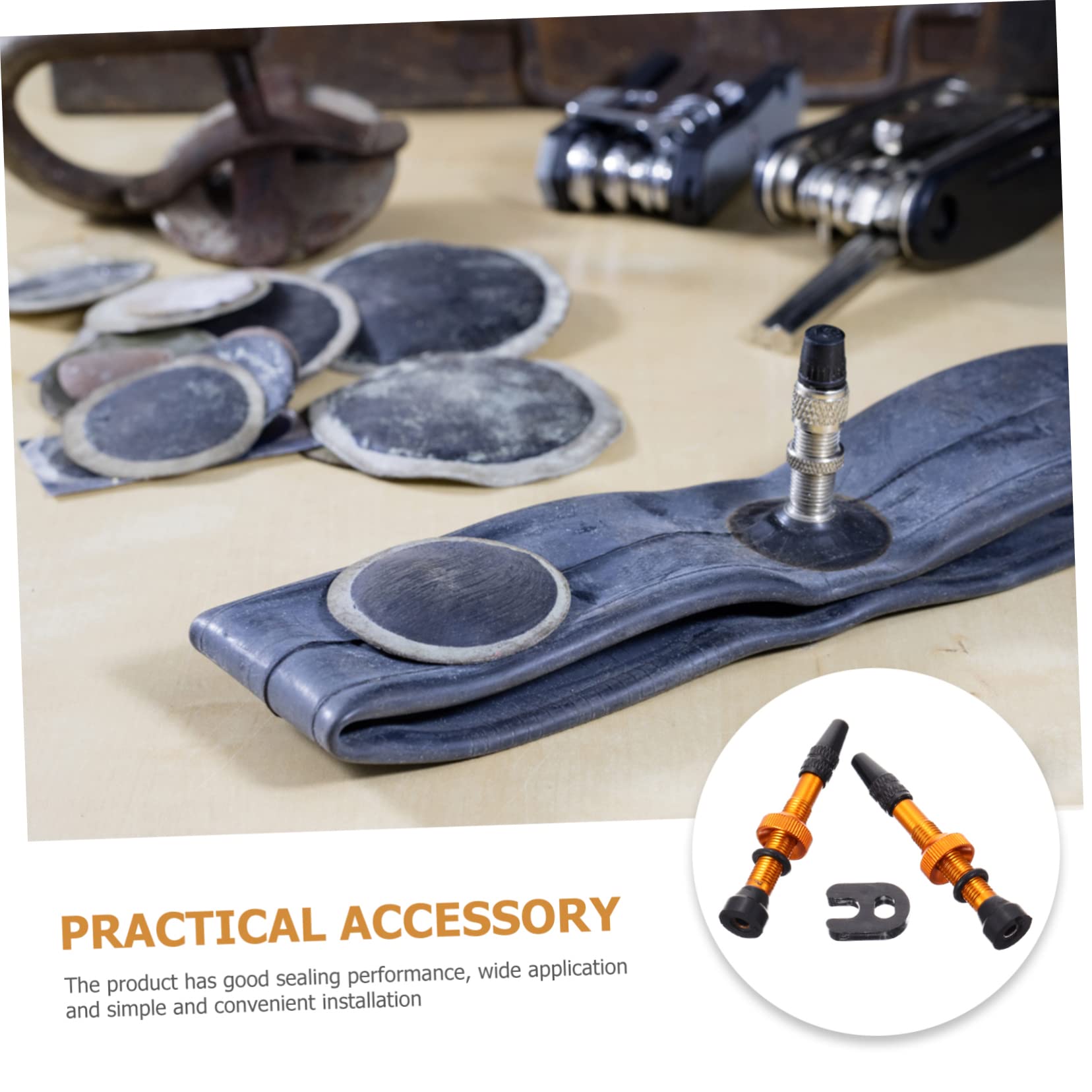 FELTECHELECTR 1pair Tire Valves Core Tubeless Valve Stems Core Nozzle for Easy Installation Air Leak Prevention Tool