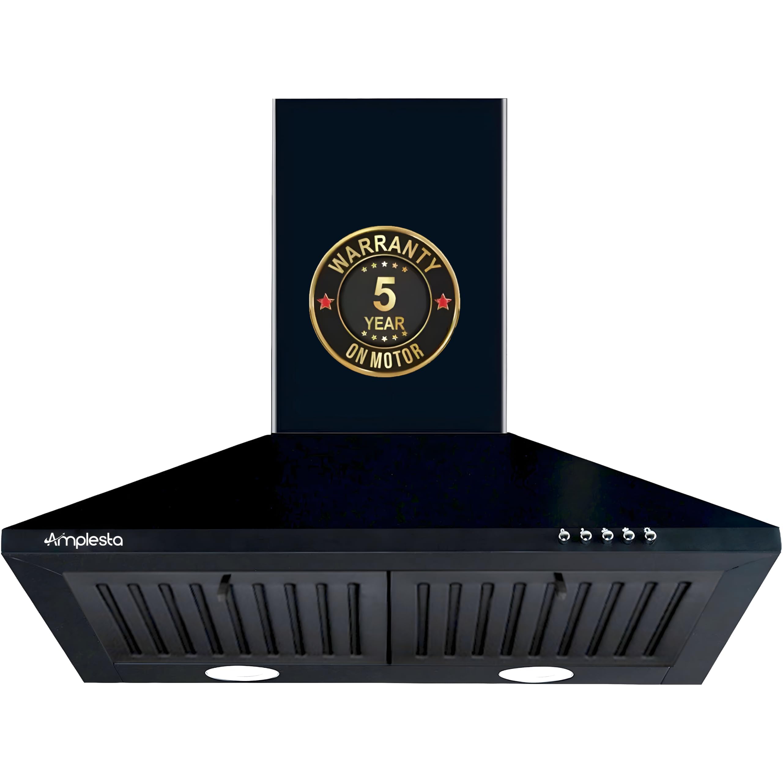 Amplesta EcoFlow Kitchen Chimney - Black -1