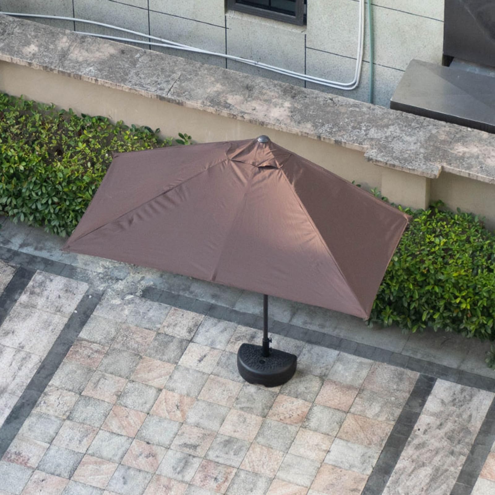 half rectangular patio umbrella with tilt Yclty Button Tilt, 79x39 Inch, Balcony Umbrella, 45° Adjustment, Adjustable Height 73~98 Inch (Base Not Included) (Color : Brown) : Patio, Lawn & Garden Taille:23.5 you can easily adjust color-black-and-white Smith Vantage 2 -