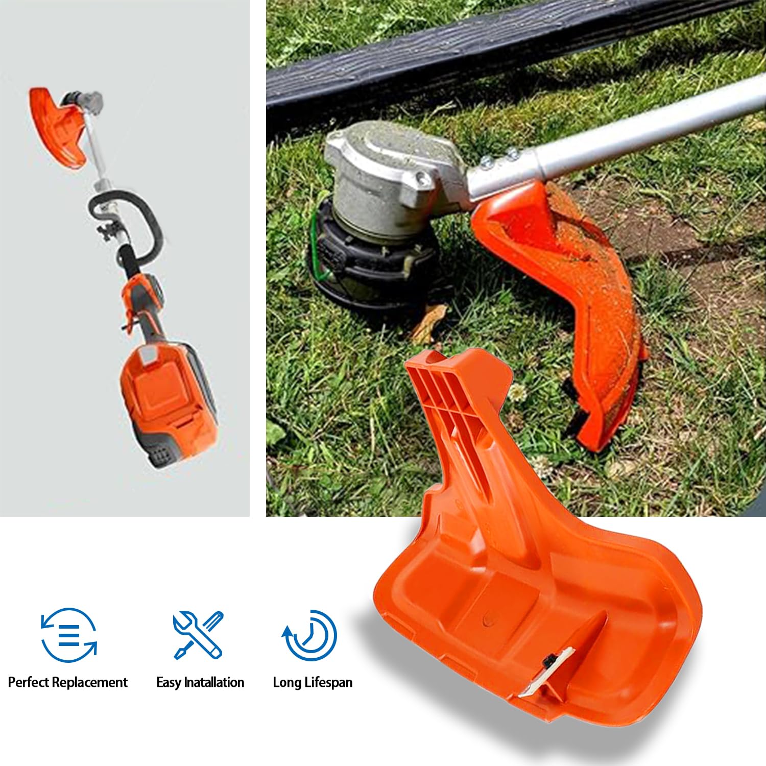 Piezas de repuesto, protector de desechos y kit de protector de recortadora para recortadora de línea 223L 322L 323L 324LX 325LXT 326L (OEM: 588543701, 503977101)