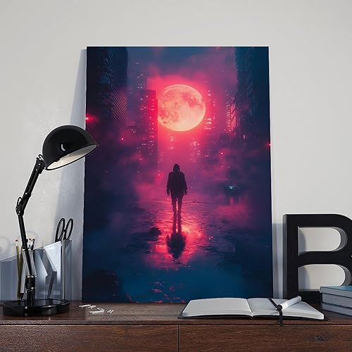 Miniatura 8 de Vaporwave Glitch Wall Art  Cyberpunk Aesthetic Poster  Retro Futuristic Synthwave Print Poster Canvas Artwork Prints Rustic Farmhouse Decorations