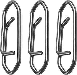 FUSIGO Fishing Power Clips, 150pcs Speed Clip Quick Change Fast Fishing Snap Connector Stainless Steel Fishing Lure Clips