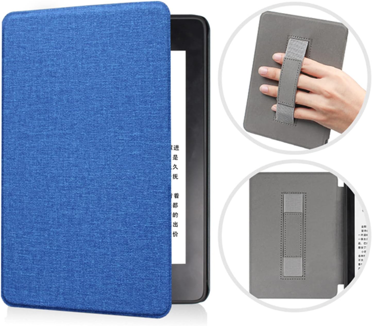 Lukione Slimshell Case Cover Compatible for Kindle Paperwhite 10th Generation-2019 Handheld 6”Smart Shell Cover with Auto Sleep/Wake (Blue)