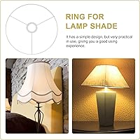 Vista 8 de Beaupretty Anillo cuadrado para lámpara E27, anillo de tambor para bricolaje, marco de lámpara, soporte de sombra, anillo de alambre de hierro
