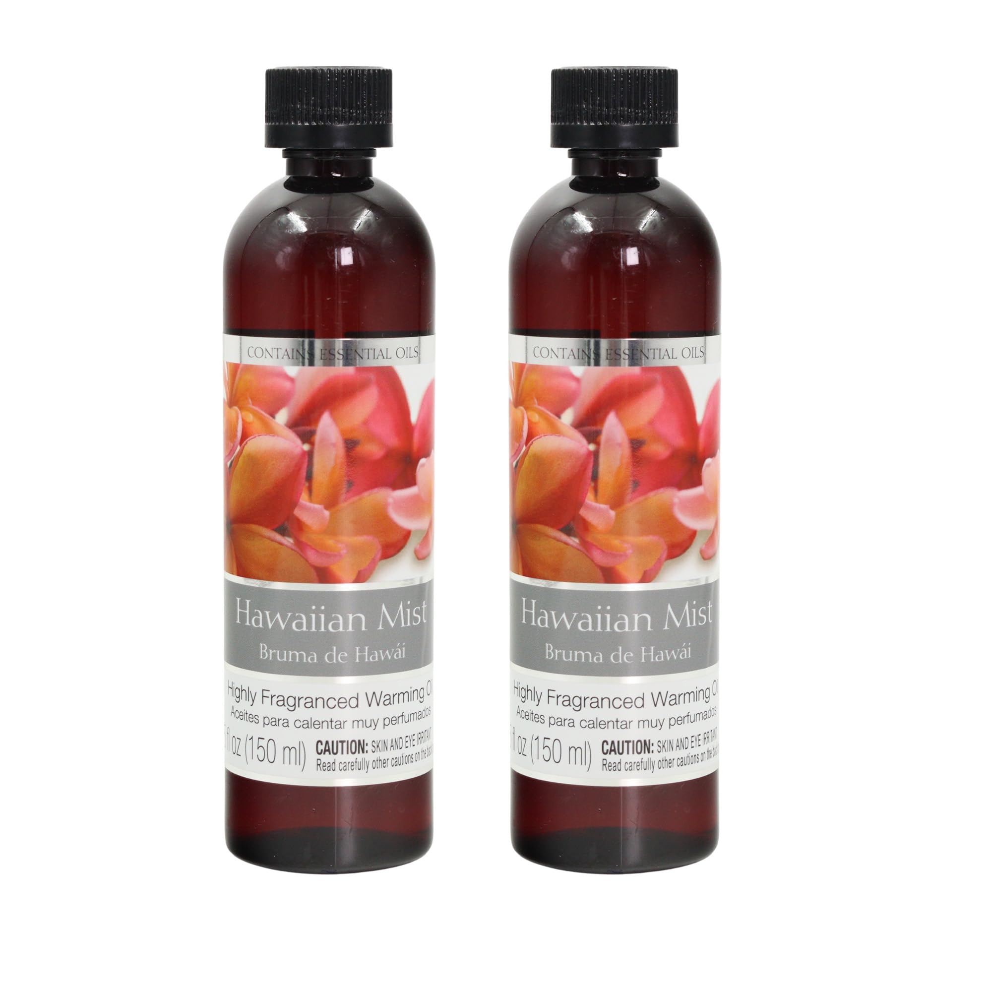 Set of 2, 5 oz Tropical Hawaiian Mist Fragrance Warming Oils. Ideal Gift for Weddings, spa, Reiki, Meditation, Bathroom Settings. P1
