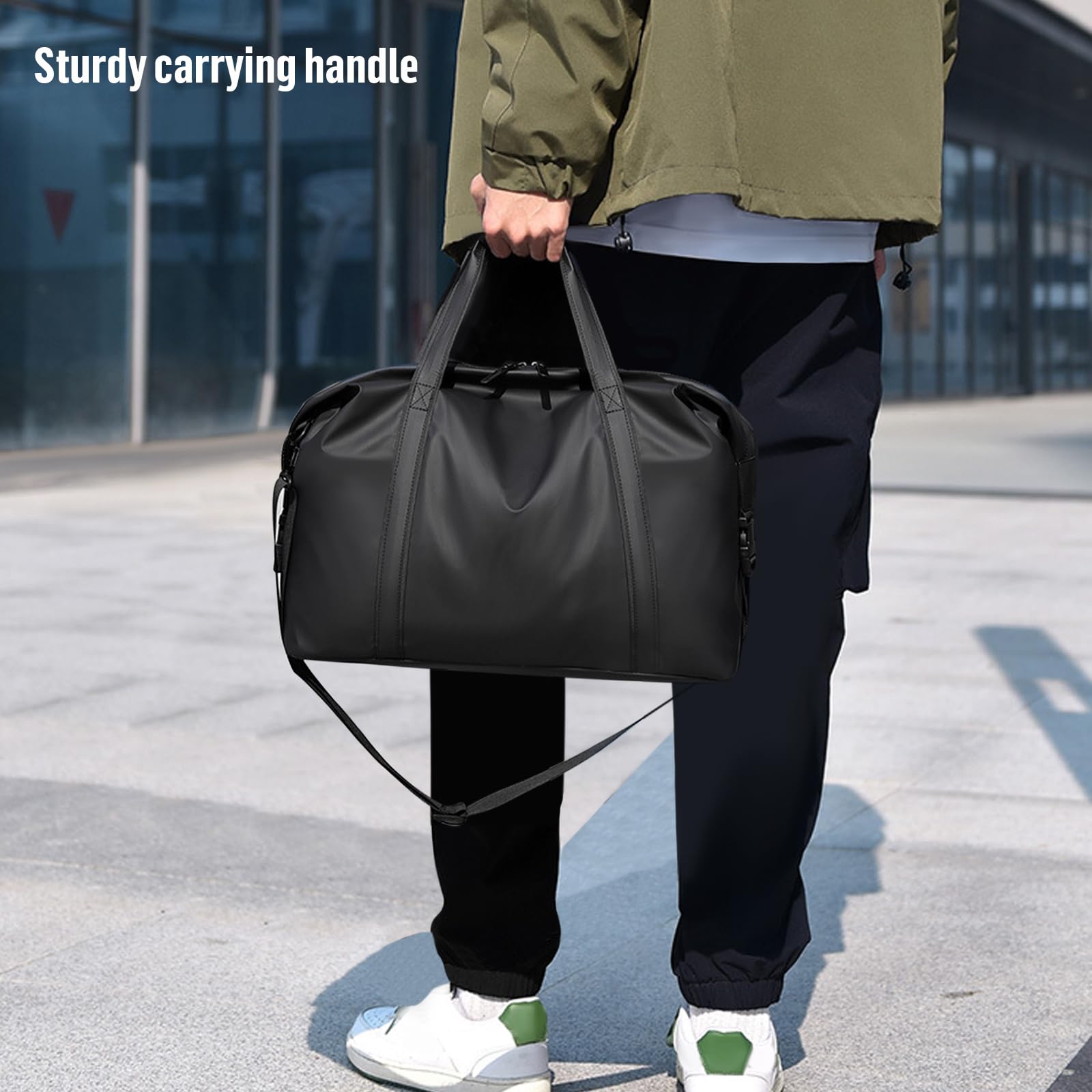 Sac de Voyage 40x20x25 Ryanair Cabine Avion Bagage, Sac Voyage en Cuir PU avec bandoulière