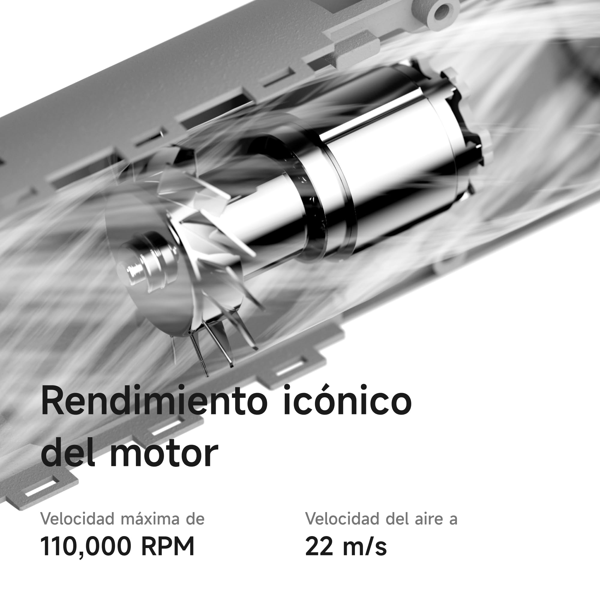 Laifen Neo Special Secador, 200M Iones Negativos, 2 Boq. Magnéticas, Negro | 110.000 rpm, 200M Iones Negativos, Secado Rápido 3min, 59 dB, Modo Cuidado 58℃, Control Temp. 100×/seg