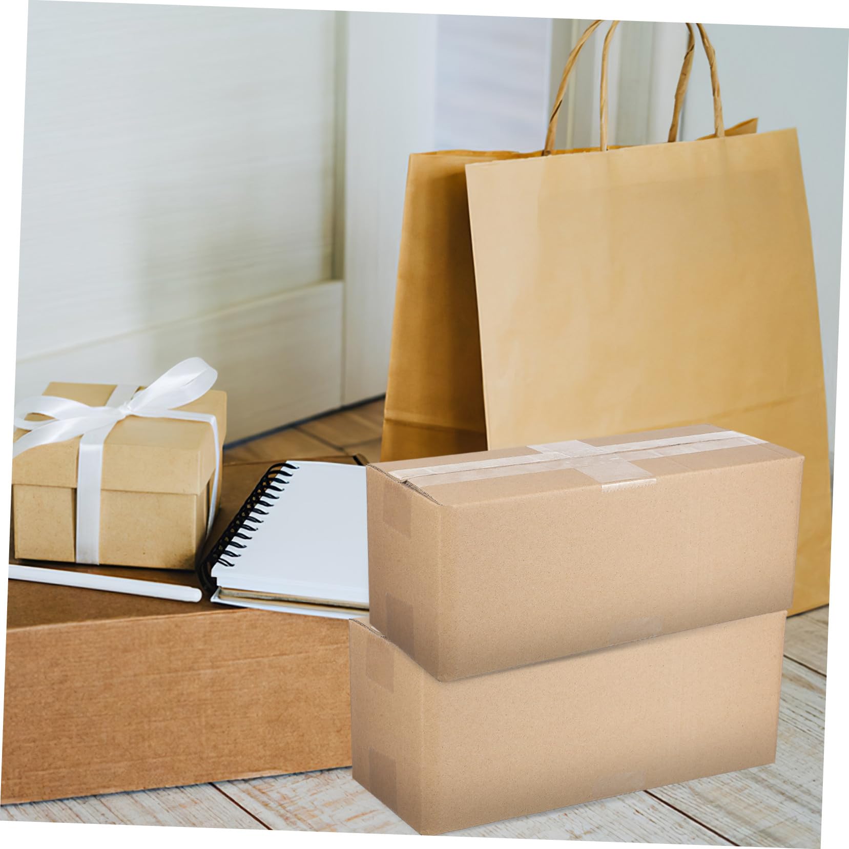 10piezas Cajas Exprés Para Envío Cajas De Cartón Corrugado De Correo Para Pequeñas Empresas Para Embalaje De Mudanzas y Envíos Postales