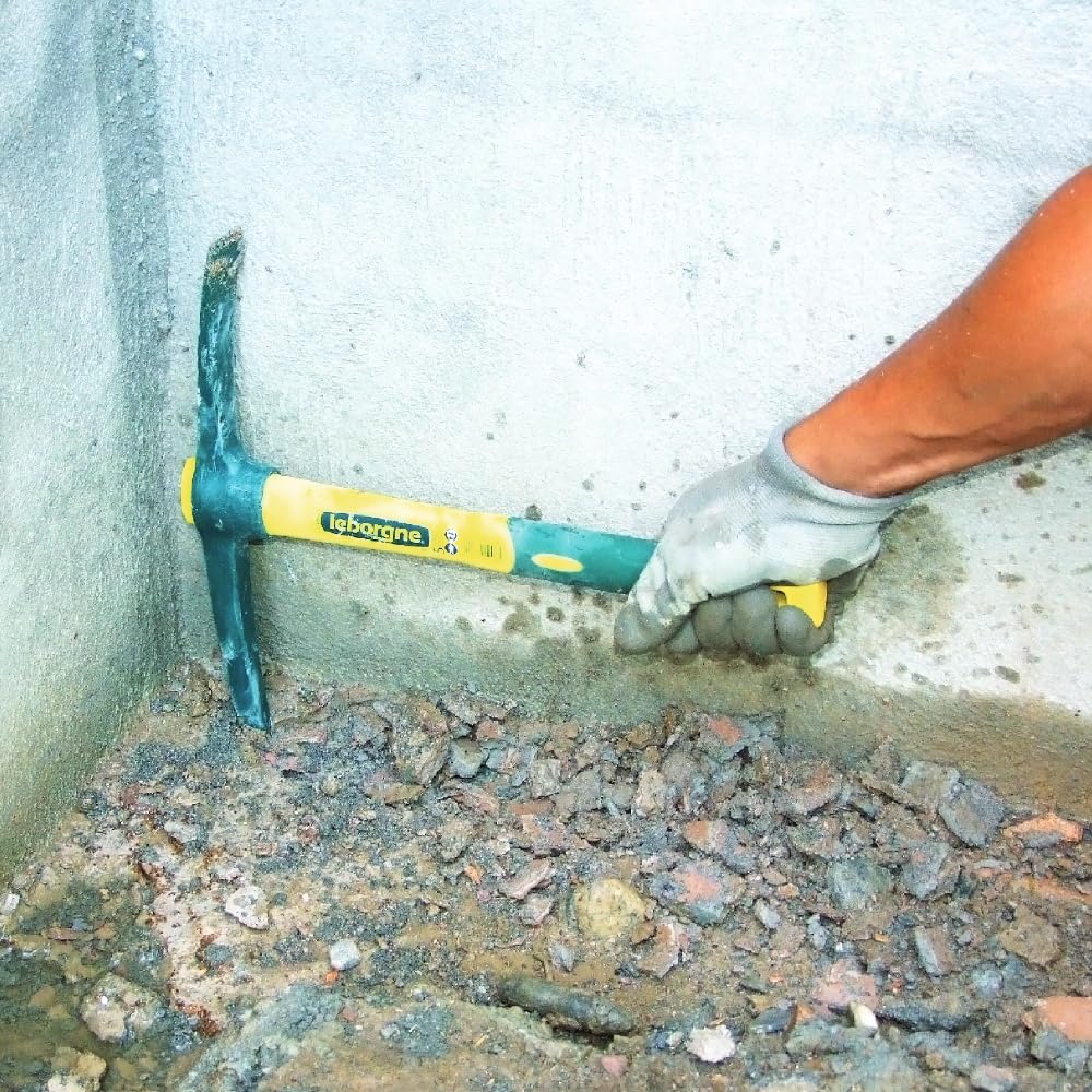 Leborgne - Décintroir à Pic Novagrip 37 cm - Outillage de Jardin - Décintroir/Martelette - Pour Entretien Façades et Constructions en Pierres ou Briques - Acier Forgé et Trempé