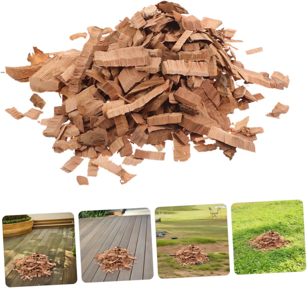 BBQ Wood Chips: Apple Flavors Wood Chunks Grilling Accessories Smoker Chips for Smoking Meat Grills and Smokers Outdoor Barbecue Parties