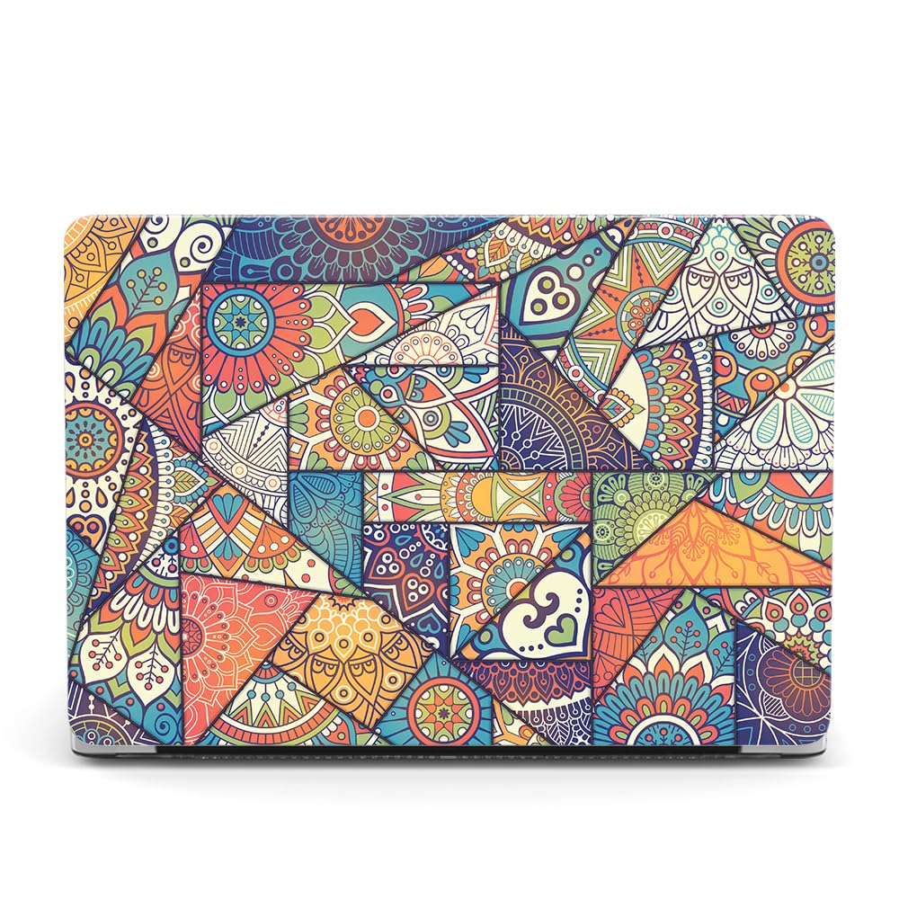 Laprite Case Fit with MacBook Pro 14 Inch A2442 (2021-2022 Release), A2779 (2023) Hard Shell Cover for MacBook Pro 14" M1/M2 Pro / M1 /M2 Max with Touch ID, Colorful Mandala