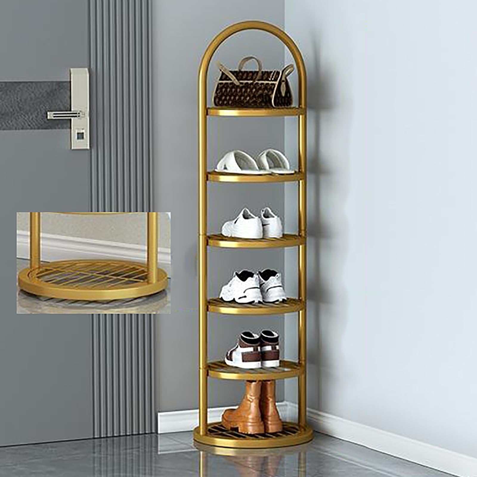 Étagère à chaussures peu encombrante pour résoudre le manque de place dans l'entrée