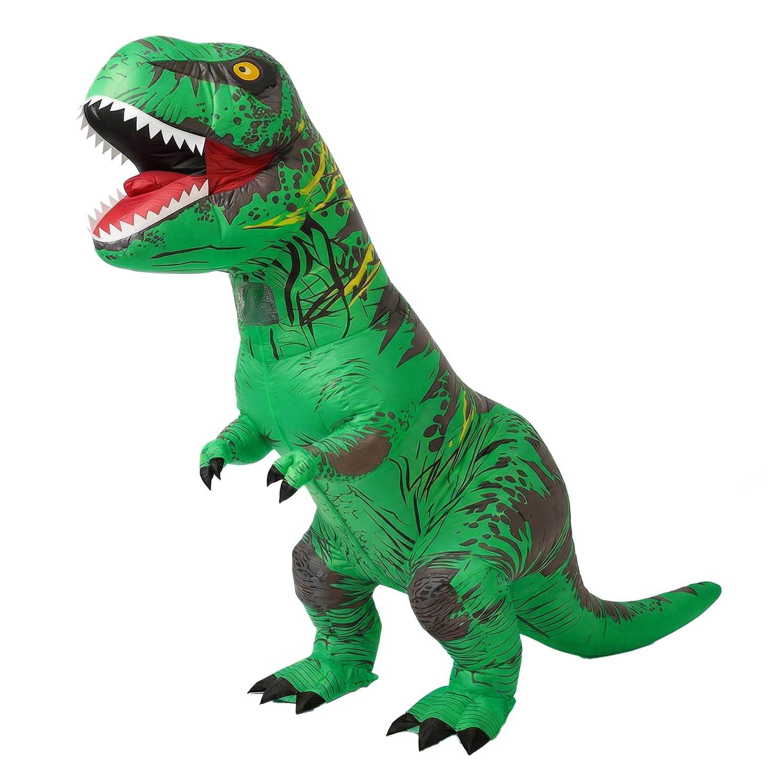 JASHKE Nadmuchiwany kostium dinozaura dla dorosłych, nadmuchiwany kostium dinozaura, kostium na Halloween, fantazyjny strój dla dorosłych