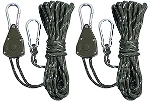 2pcs 15ft Rope Ratchet Hanger Tie Down Canopy Tent Straps
