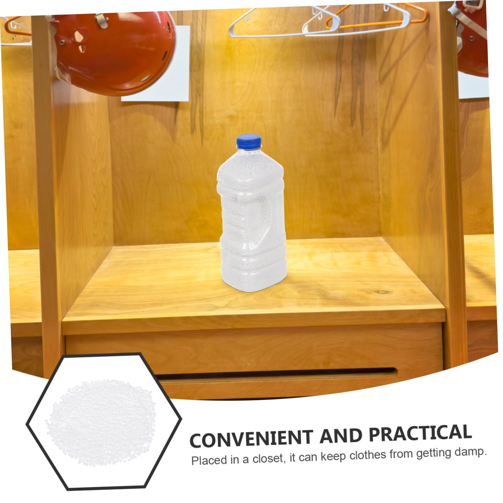 Déshumidificateur Recharge de Granulés de Calcium, Boîte Plastique Blanche