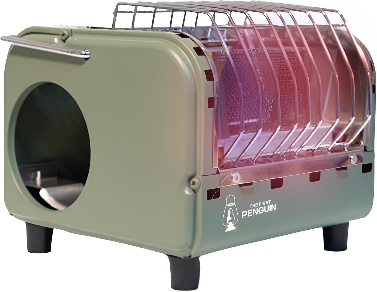 Dr.HOWS The First Penguin Mini Heater. Portable Heater for Camping. Butane Canister Operated for Outdoor with Safe Shut Off Feature, Tan (KHAKI)