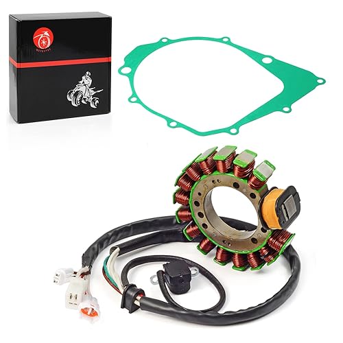 Estator con junta compatible con Yamaha Warrior 350 YFM350 1996-2001 Big Bear 350 1995-1997 Kodiak 400 1993-1998 3HN-85510-10-00 3GD-15451-00-00