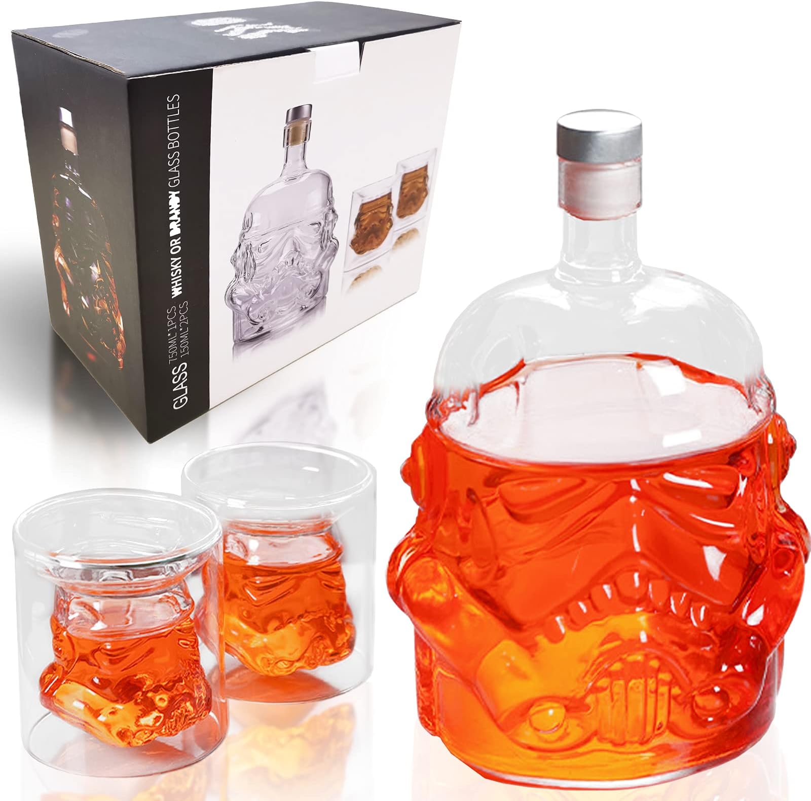 Carafe à whisky avec 2 verres à whisky, carafe à whisky pour vin