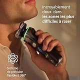 Philips Rasoir i9000 Prestige Ultra, rasoir électrique 100% étanche, technologie Skin IQ Pro, système Triple Lift & Cut, lames de précision NanoTech rotatives à 360°, 5 modes de rasage, XP9405/31 - 4