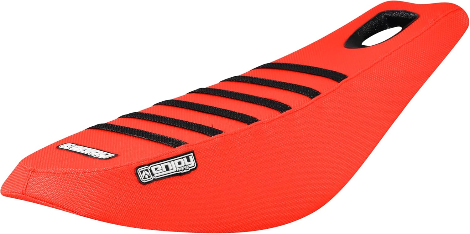 Enjoy Mfg Seat Cover - Compatible with Surron Light Bee Shock seat - #399 (All Orange/Black Ribs)
