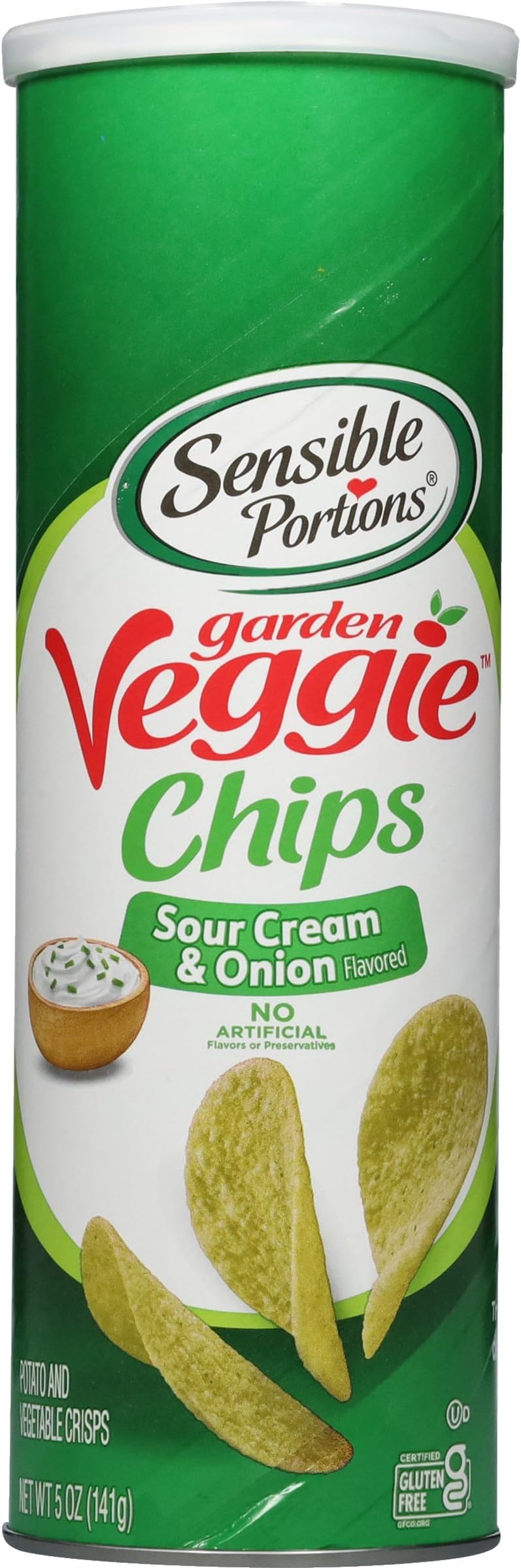 Sensible Portions Stacked Garden Veggie Chips, Sour Cream and Onion, 5 oz
