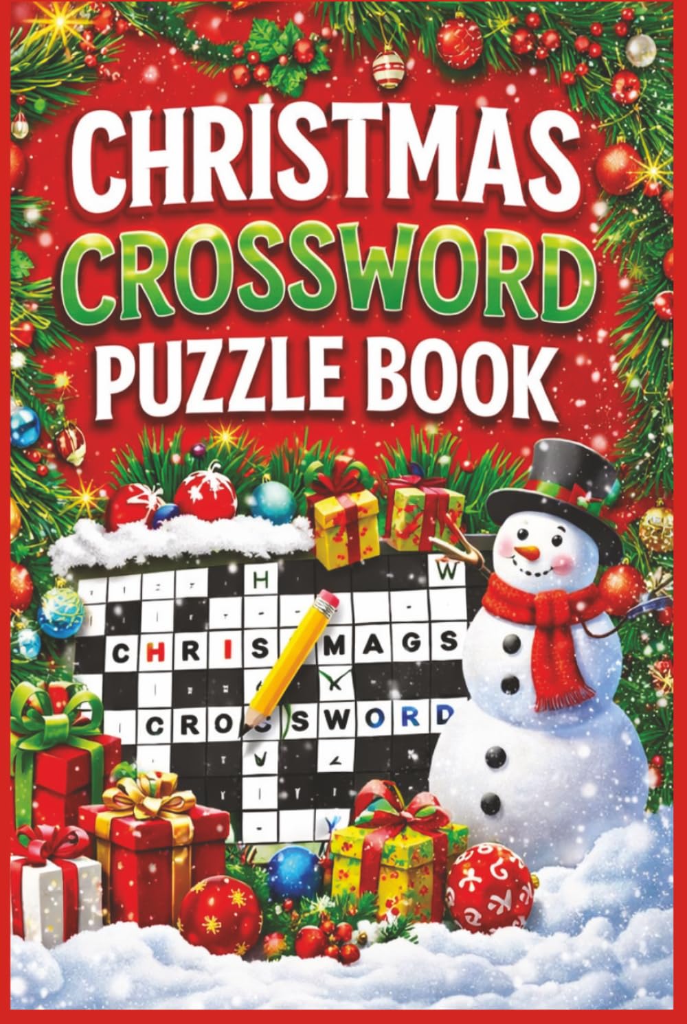 Christmas Bumper Crossword Puzzle Book: 55 Plus Puzzles for kids
