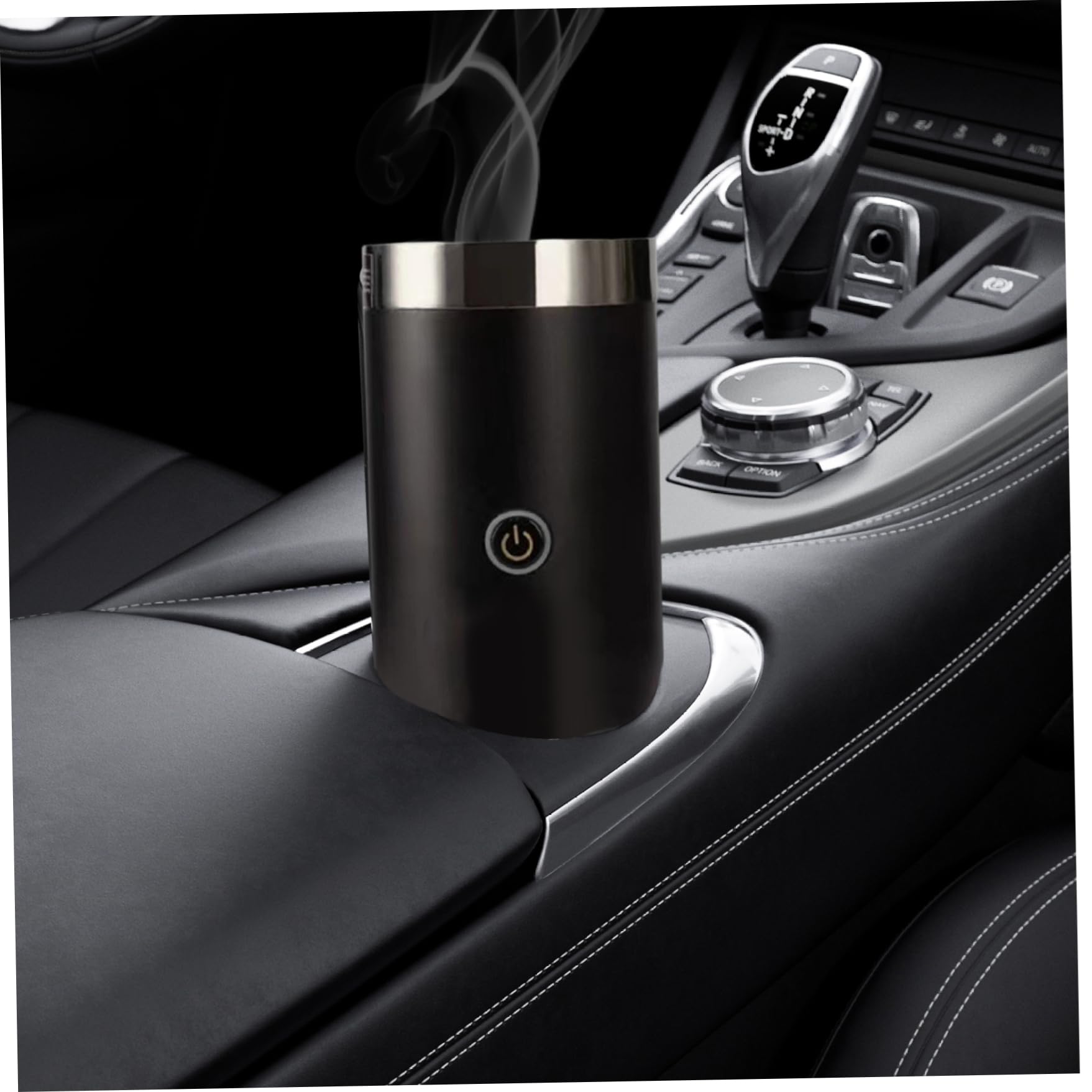 Quemador de Incienso eléctrico para Coche Quemador de Incienso eléctrico de aleación de Aluminio silencioso de 3 x 5, 5 Pulgadas Soporte de Recargable Antideslizante para Coche y hogar.