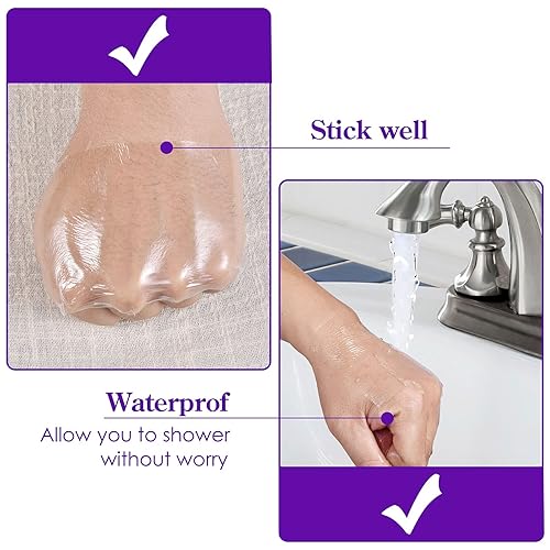 Miniatura 4 de Vendaje de cuidado posterior para tatuajes, 6 pulgadas x 2 yardas, película transparente impermeable para segunda piel, curación, vendajes adhesivos