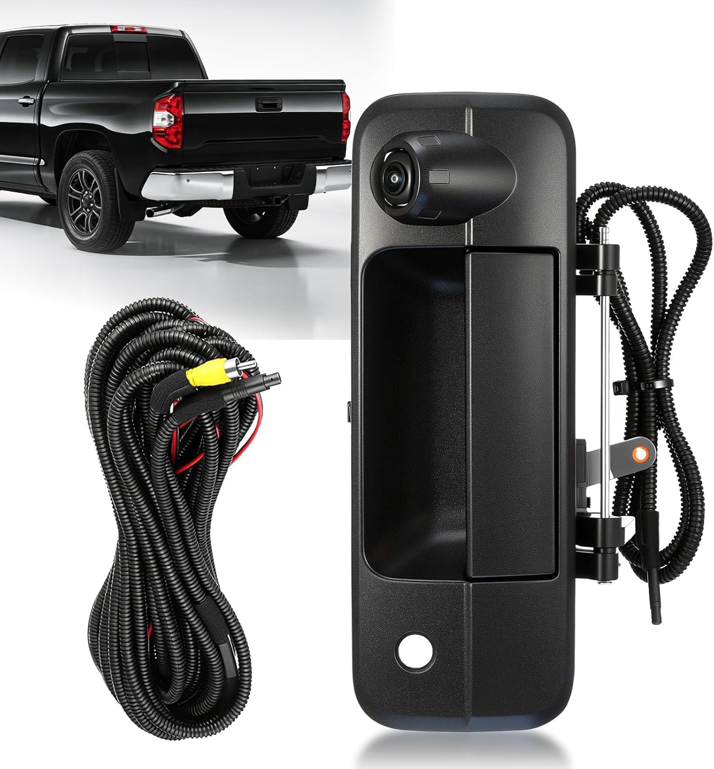 Tailgate Handle Backup Camera Fit for 2007-2013 Toyota Tundra Tailgate Reversing Rear View Park Assist Camera Replaces 69090-0C051 86790-34011 86790-34030 Reverse Backup Parking Assist Camera