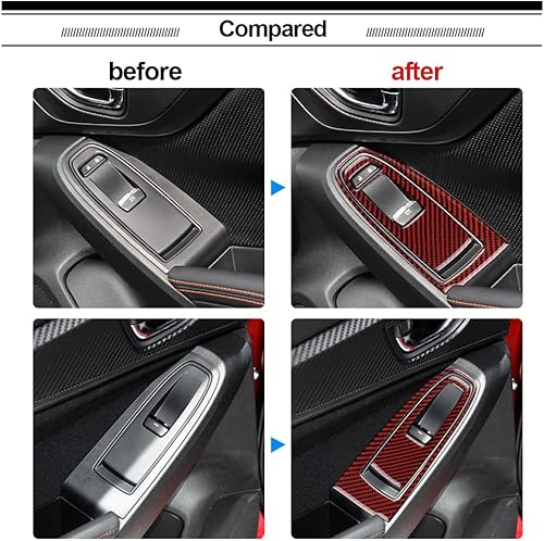 Miniatura 10 de AIRSPEED Cubierta del interruptor de control de la ventana de la puerta del automóvil, botón elevador de ventana, adhesivo para panel de marco de